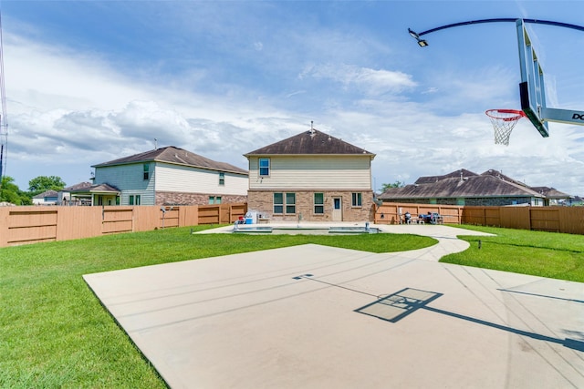 15915 Mountain Willow Way, Cypress, TX 77429 - view of basketball court featuring a fenced backyard