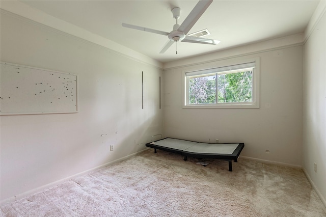 122 Blossom St, Lake Jackson, TX 77566 - unfurnished room featuring carpet flooring and a ceiling fan