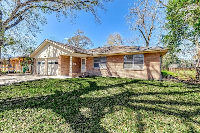 6763 Glen Rock Dr, Houston, TX 77087 - single story home with an attached garage, brick siding, and concrete driveway