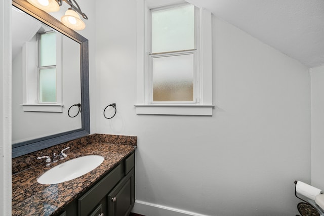 2111 Beall St, Houston, TX 77008 - bathroom featuring vanity and baseboards