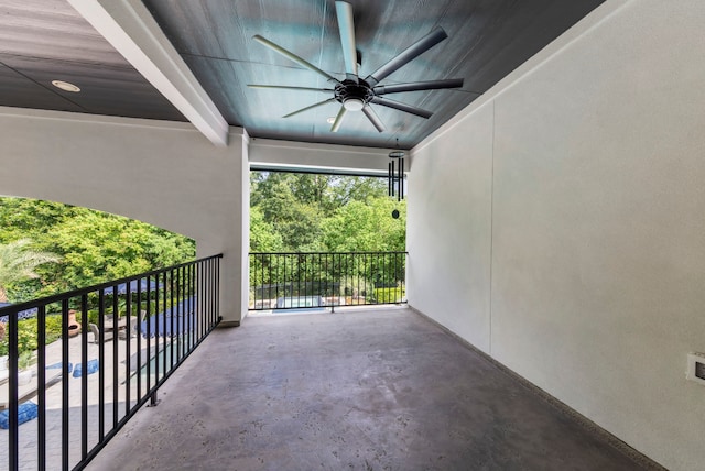 8550 Tombron Grove Rd, Magnolia, TX 77354 - balcony featuring a ceiling fan