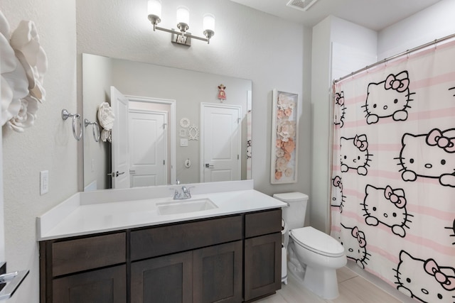 8550 Tombron Grove Rd, Magnolia, TX 77354 - bathroom with vanity and curtained shower