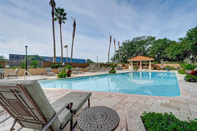 3525 Sage Rd Unit 1703, Houston, TX 77056 - community pool featuring a gazebo and a patio