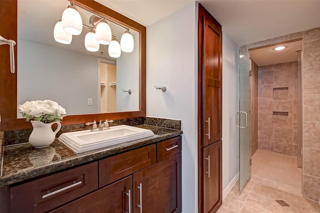 3525 Sage Rd Unit 1703, Houston, TX 77056 - full bathroom featuring vanity and a stall shower