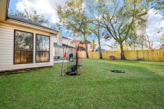 15710 T C Jester Blvd, Houston, TX 77068 - fenced backyard with a patio area
