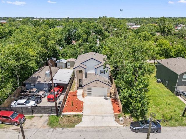 7831 Sandy St, Houston, TX 77028 - drone / aerial view