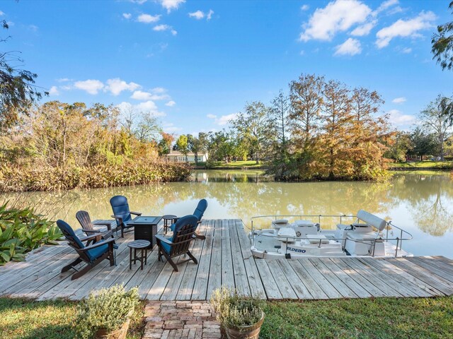 4710 Mckeever Ln, Missouri City, TX 77459 - dock area with a water view