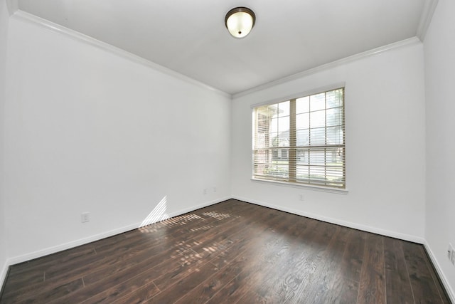 4330 Lasker Brook Ct, Katy, TX 77494 - empty room featuring ornamental molding and dark wood-type flooring