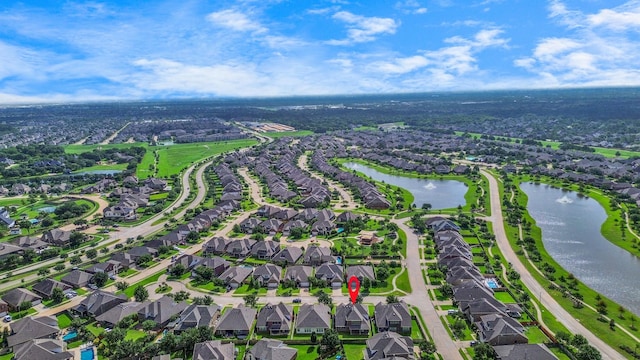 4330 Lasker Brook Ct, Katy, TX 77494 - aerial perspective of suburban area with a large body of water