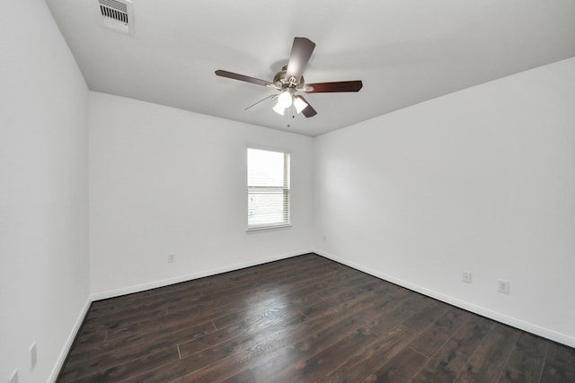 4330 Lasker Brook Ct, Katy, TX 77494 - empty room with dark wood finished floors and ceiling fan