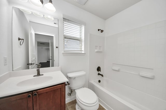 4330 Lasker Brook Ct, Katy, TX 77494 - bathroom featuring vanity,  shower combination, and tile patterned flooring