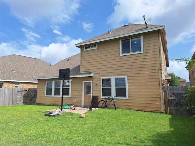 20331 Weeping Pine Way, Richmond, TX 77407 - back of property with a fenced backyard and roof with shingles