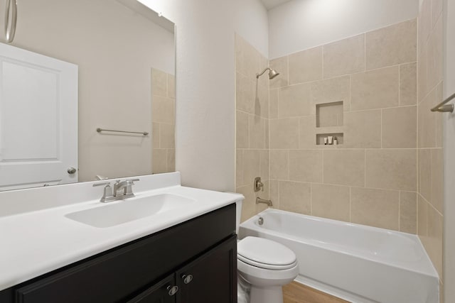 6919 Shoreline View Dr, Katy, TX 77493 - bathroom with vanity and shower / washtub combination