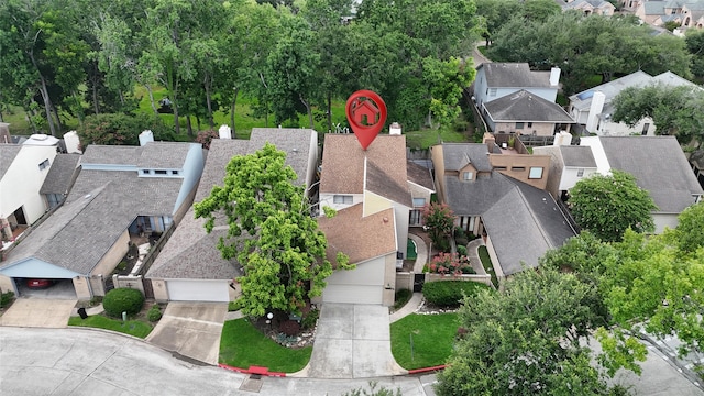 8033 Oakwood Forest Dr, Houston, TX 77040 - aerial perspective of suburban area