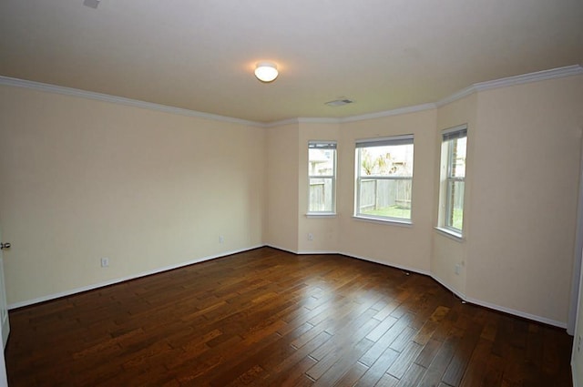 4202 Misty Waters Ln, Katy, TX 77494 - unfurnished room with dark wood-type flooring and crown molding