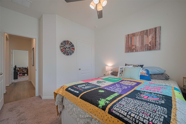 7227 Birchville Dr, Rosharon, TX 77583 - carpeted bedroom featuring ceiling fan and baseboards