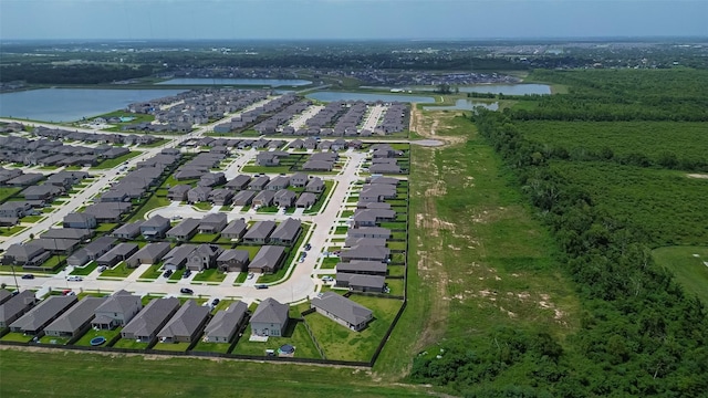 7227 Birchville Dr, Rosharon, TX 77583 - aerial view of property's location featuring a nearby body of water and nearby suburban area