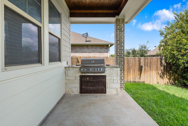 2619 Portland Ave, College Station, TX 77845 - view of patio with area for grilling
