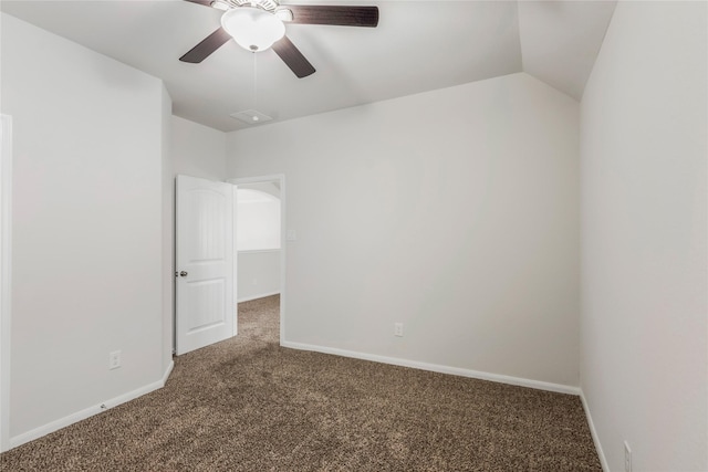 18723 Pilot Knolls Dr, Cypress, TX 77433 - carpeted spare room featuring a ceiling fan and baseboards