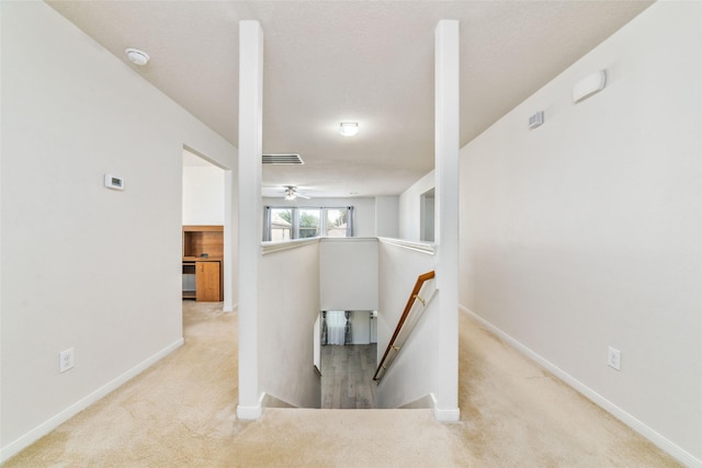 3530 Barkers Crossing Ave, Houston, TX 77084 - hall with an upstairs landing and carpet