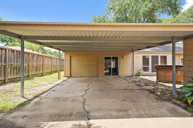10803 Shawnbrook Dr, Houston, TX 77071 - view of patio / terrace featuring a hot tub