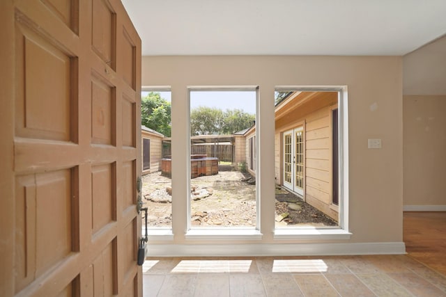 10803 Shawnbrook Dr, Houston, TX 77071 - doorway featuring baseboards