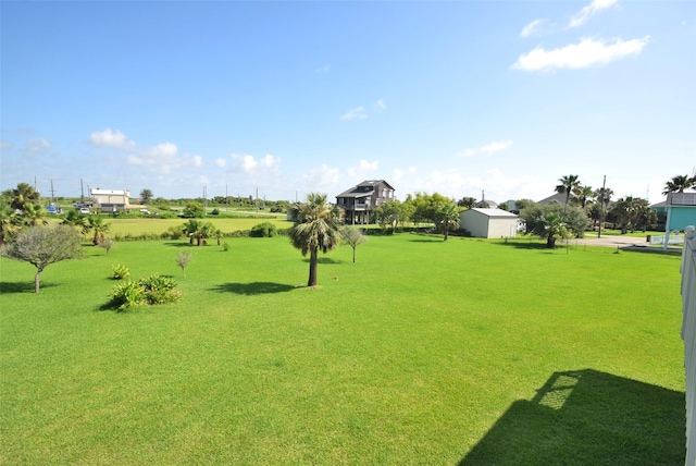 960 Alberdie Dr, Crystal Beach, TX 77650 - view of green lawn