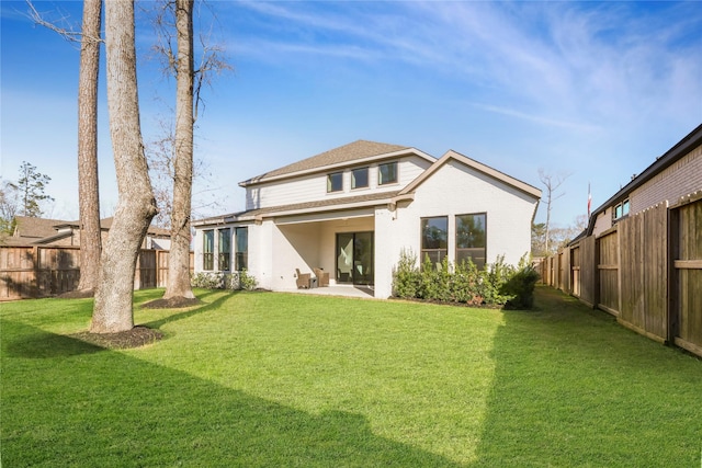 21726 Grayson Highlands Way, Porter, TX 77365 - back of house featuring a fenced backyard and a patio area
