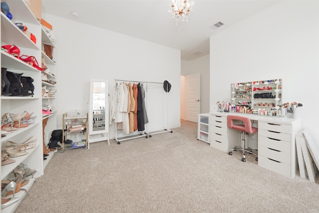 400 Horizon Light Ln, Katy, TX 77493 - office space featuring carpet flooring and a chandelier