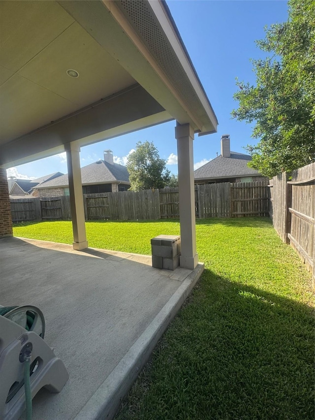 29018 Pinnacle Ridge Dr, Katy, TX 77494 - fenced backyard with a patio area