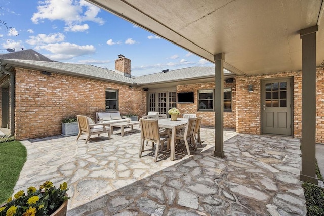1213 Briarmead Dr, Houston, TX 77057 - view of patio with outdoor lounge area