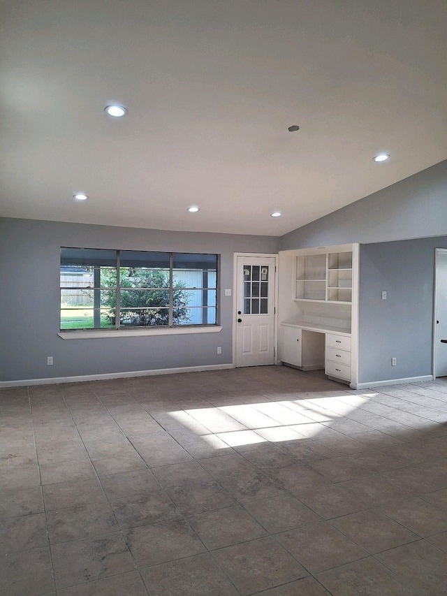 7807 Bellerive Dr, Houston, TX 77036 - spare room featuring recessed lighting and built in study area