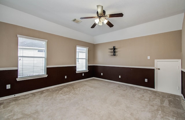 11704 Shoal Lndg, Pearland, TX 77584 - carpeted empty room with ceiling fan and baseboards