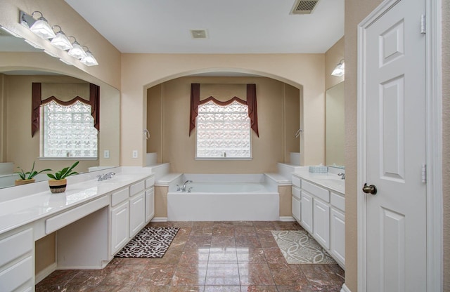 11704 Shoal Lndg, Pearland, TX 77584 - full bathroom with vanity and a garden tub