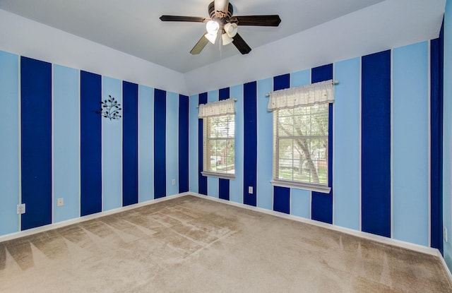 11704 Shoal Lndg, Pearland, TX 77584 - spare room with carpet flooring and ceiling fan