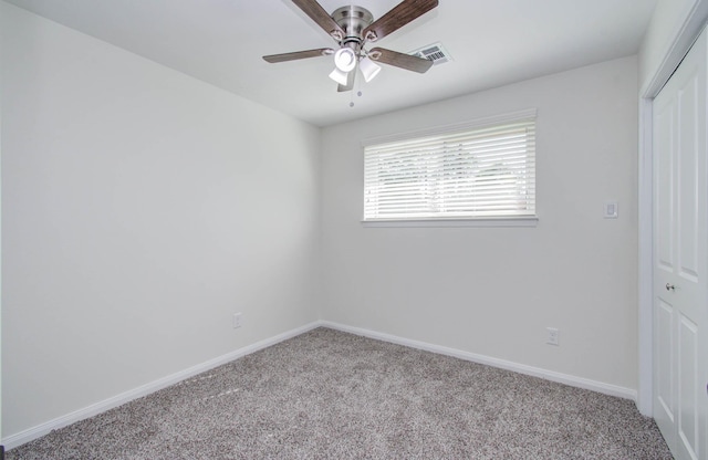 12407 Big Oaks Dr, Houston, TX 77050 - unfurnished bedroom featuring a closet, carpet, and ceiling fan