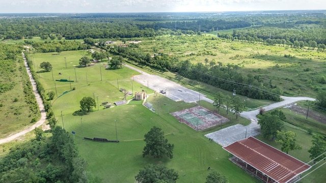 12407 Big Oaks Dr, Houston, TX 77050 - aerial overview of property's location with a heavily wooded area and rural landscape