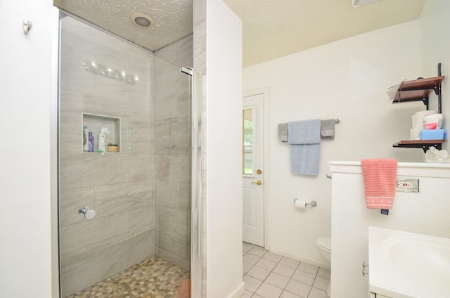 4318 Glen Avon Dr, Pasadena, TX 77505 - full bathroom featuring tile patterned flooring, a shower stall, and vanity
