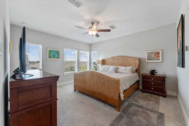 18635 Parkland Square Pl, Cypress, TX 77433 - bedroom with light carpet and a ceiling fan