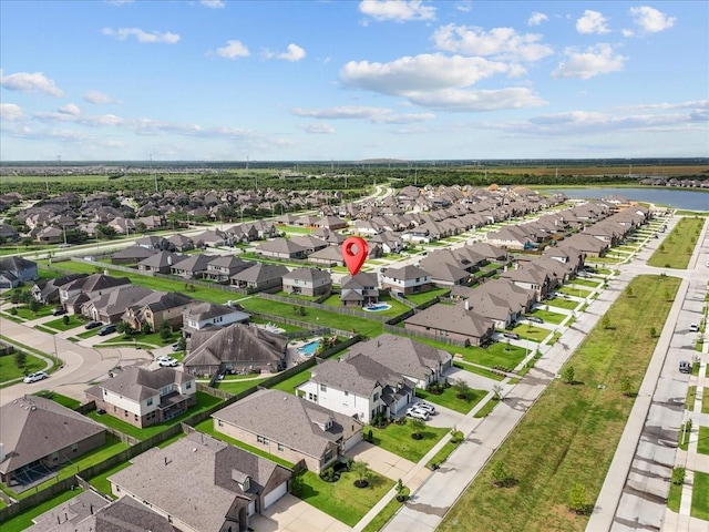 6214 Bois D Arc St, League City, TX 77573 - aerial perspective of suburban area with a large body of water