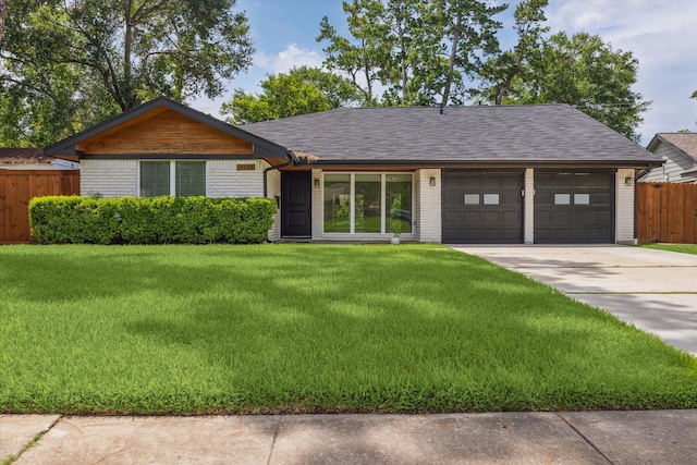 10225 Shadow Oaks Dr, Houston, TX 77043 - ranch-style home with a garage, brick siding, and concrete driveway