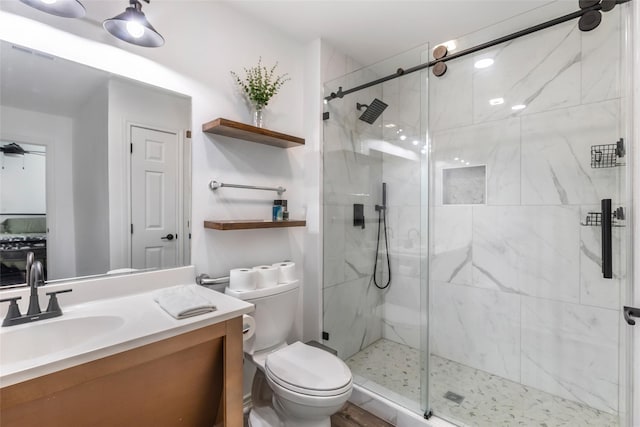 605 Waco St, Dayton, TX 77535 - bathroom with a shower stall and vanity