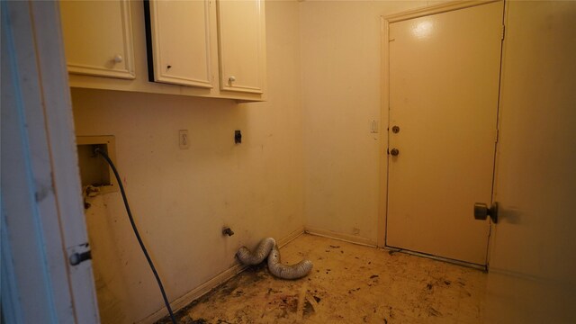 6303 Greenway Forest Ln, Houston, TX 77088 - washroom with cabinet space and electric dryer hookup