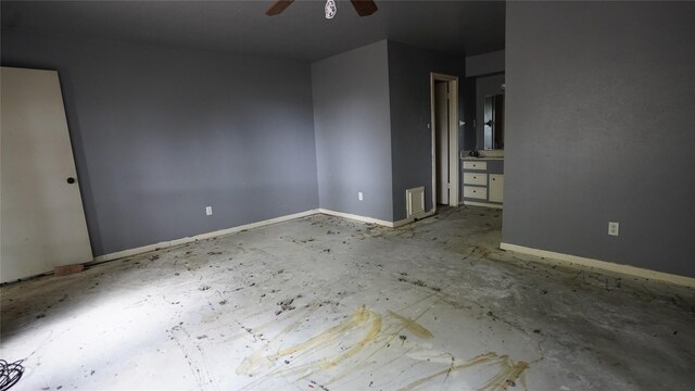 6303 Greenway Forest Ln, Houston, TX 77088 - spare room featuring ceiling fan and baseboards