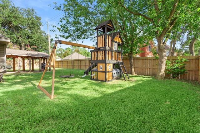 902 Mulberry Ridge Way, Houston, TX 77062 - view of playground featuring a fenced backyard