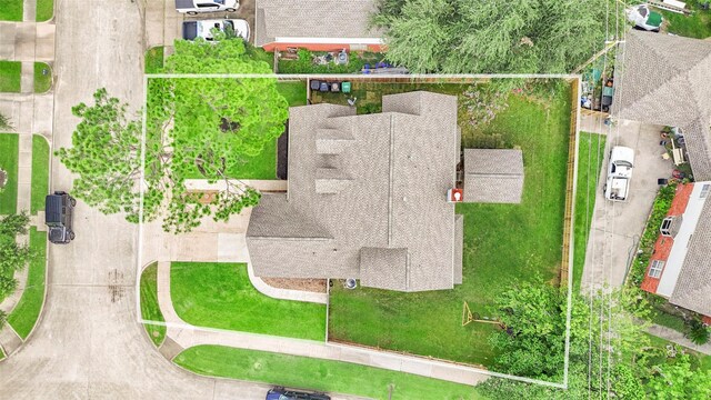 902 Mulberry Ridge Way, Houston, TX 77062 - aerial view of property and surrounding area featuring property boundaries highlighted