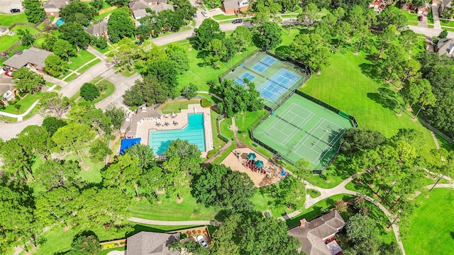 902 Mulberry Ridge Way, Houston, TX 77062 - bird's eye view of a pool area