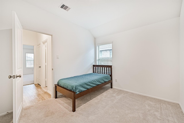 19911 Paros Island Dr, Hockley, TX 77447 - bedroom featuring light carpet and lofted ceiling