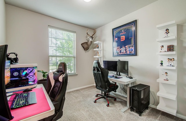 15023 Eves Necklace Ct, Cypress, TX 77433 - carpeted home office featuring baseboards