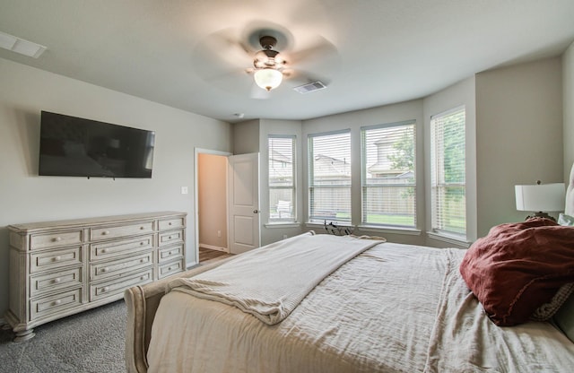 15023 Eves Necklace Ct, Cypress, TX 77433 - bedroom featuring ceiling fan and carpet